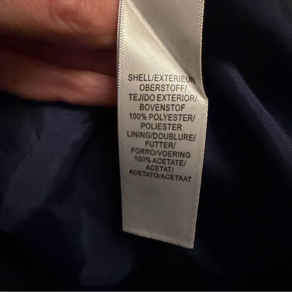 Adrianna Papell Navy and White Floral Gown size 2 pockets - Picture 15 of 15